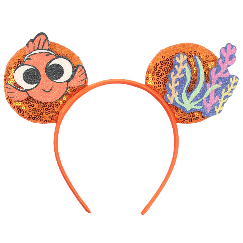 2024 Hot Sales Finding Nemo Disney Ears Headband For Girls Women Party Cosplay Travel Festival Headwear Kid DIY Hair Accessories