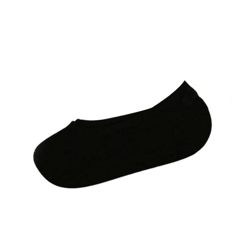 1 пара коротких носков, однотонные Нескользящие дышащие женские низкие носки до щиколотки, женские носки-лодочки, невидимые дешевые носки