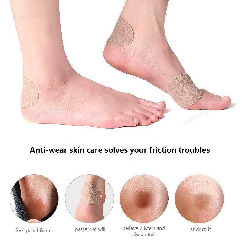 4 stücke unsichtbare Ferse Aufkleber Laufschuhe Einlegesohlen Ferse Liner Griffe Schutz Aufkleber Patch Größe anpassen schützen Ferse Fußpflege
