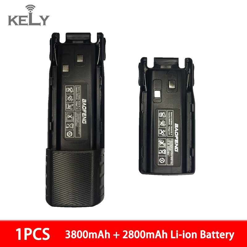 Baofeng-Batería de BL-8 para walkie-talkie, batería de 2800mAh/3800mAh para UV-82, UV-8D, UV-89, UV-82HP Plus, UV 82