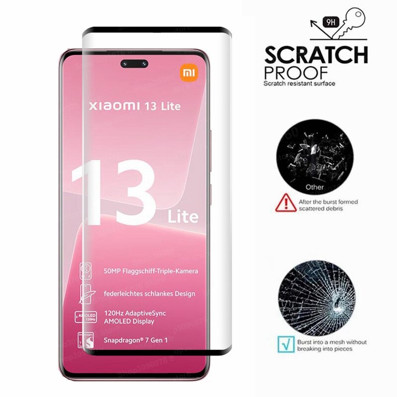 4in1 Camera Protector For Xiaomi 13 Pro Tempered Glass Screen Protector For Xiaomi Mi 13 Ultra Mi 14Pro 13 lite Protective Glass