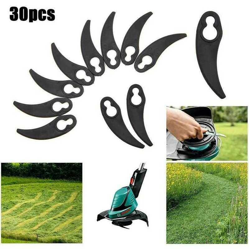 30Pcs/Set  PD115  Plastic Blade Pendants For Cordless Grass Trimmer Blade Cutter Lawn Trimmer Spare Blade Garden