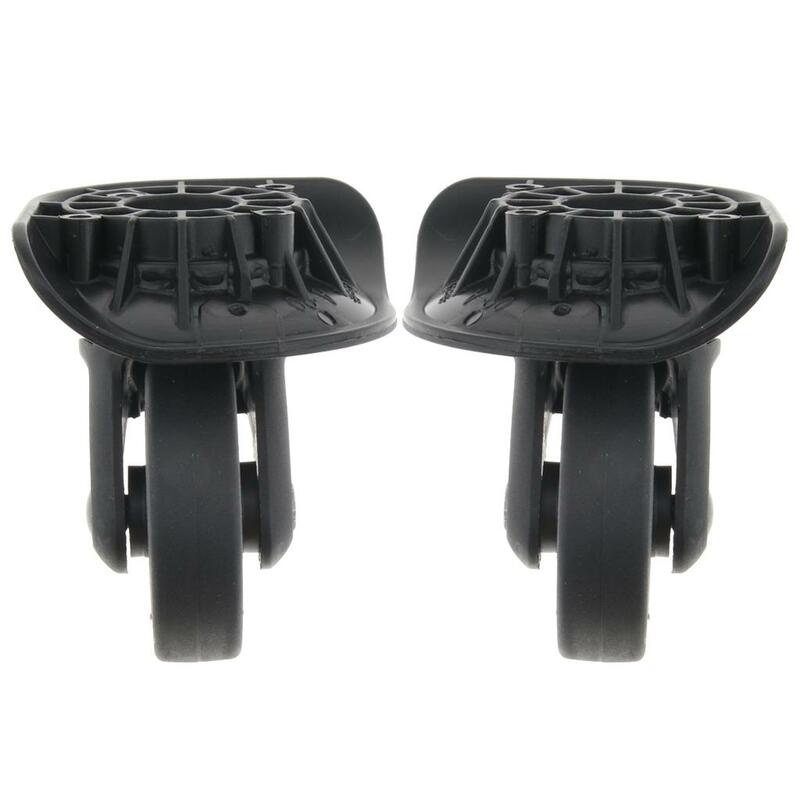 1 Pair Luggage Wheels Replacement Universal Trolley Fixed Casters - Flexible and High Quality （ A90 ）