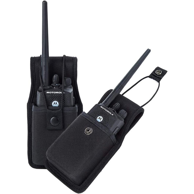 Pemegang kantong Walkie Talkie nilon, penyimpan tas Radio komunikasi nirkabel Universal, sarung perangkat untuk kontak Motorola