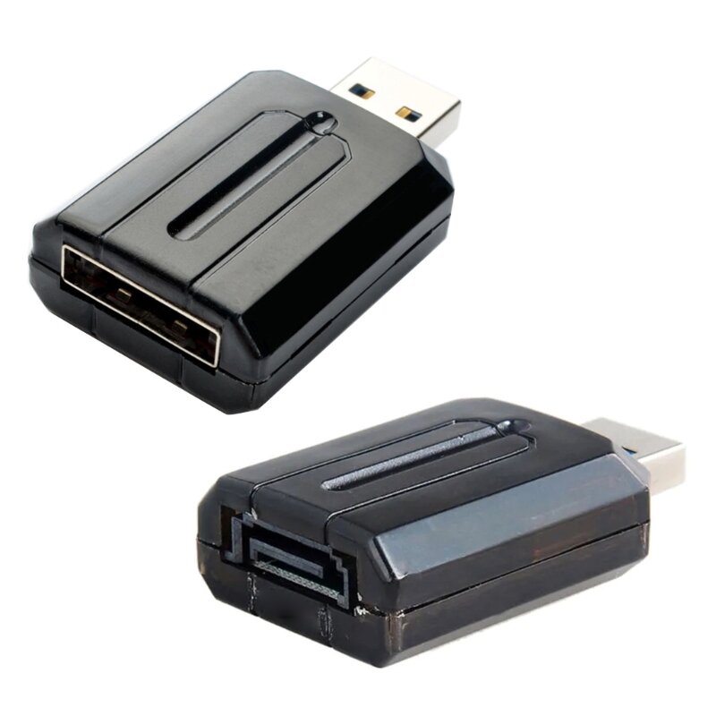 Material ABS Adaptador USB 3.0 para SATA  USB 3.0 para Conectores Conversores eSATA com Chipset JM539 Hot Swappable Drop