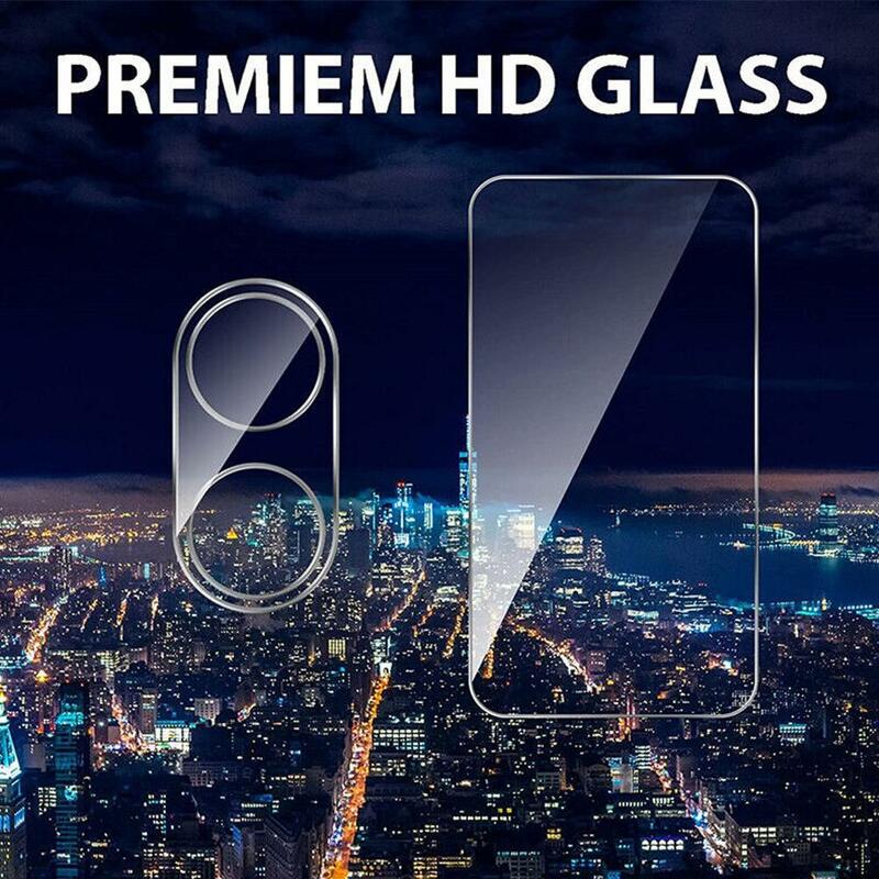 Protector de pantalla de vidrio templado 2 en 1 para OPPO Find N2, película protectora antihuellas, antimanchas de aceite