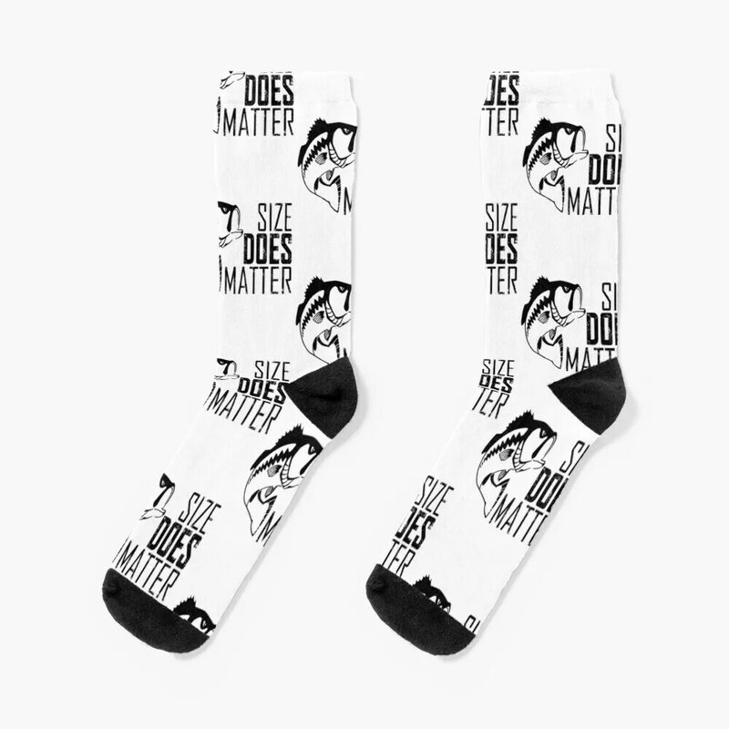 Size Does Matter - Funny Christmas And Birthday Fishing Gift Ideas Socks sport luxury Women's Socks Men's