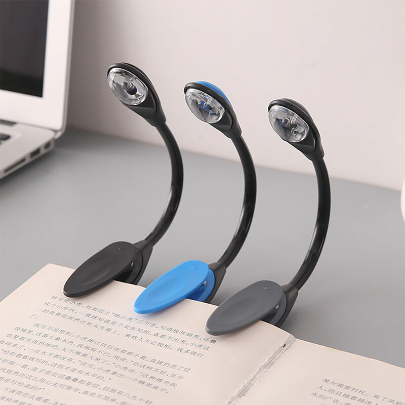 Lampu buku Led Mini fleksibel, lampu malam meja jepit lampu baca untuk perjalanan kamar tidur lampu LED USB fleksibel