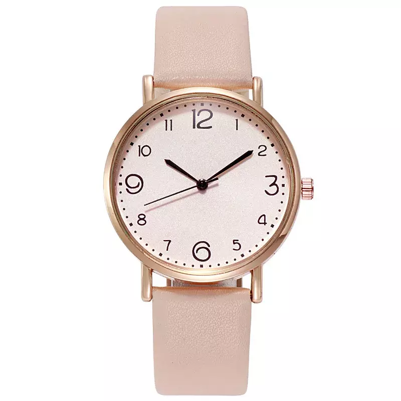 Neue Frauen Luxus Quarz legierung Uhr Damenmode Edelstahl Zifferblatt lässig Armband Uhr Leder Armbanduhr zegarek damski