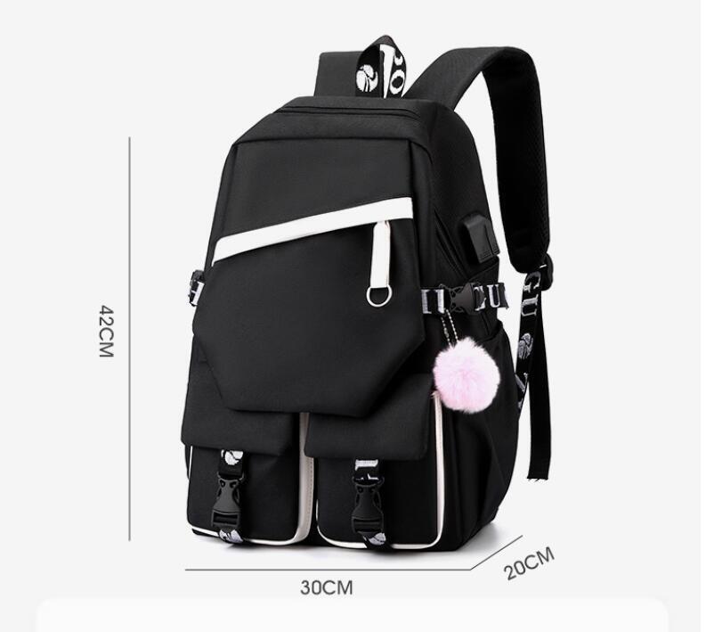 MINISO Stitch Students Schoolbag Junior High School Female Large-capacity Casual Backpack Primary School Backpack
