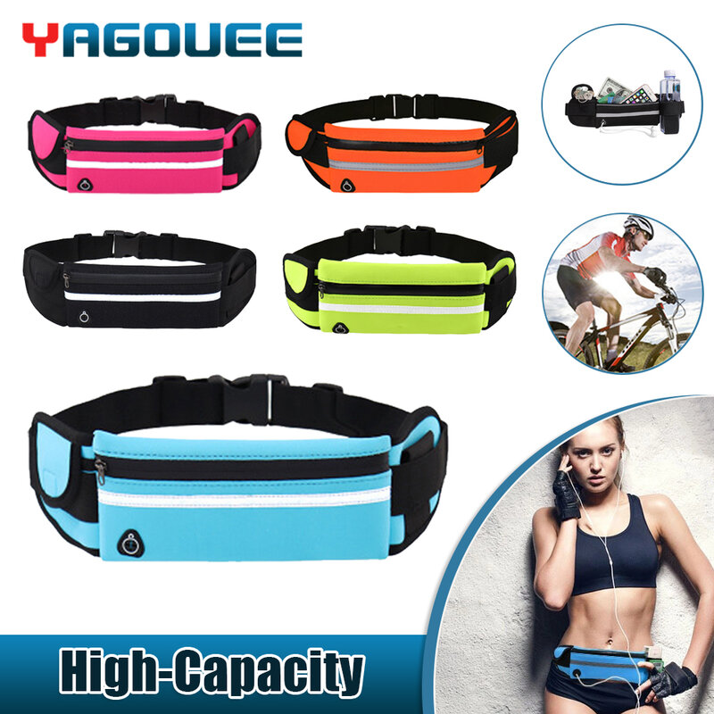 Running Waist Bag Gym Fanny Outdoor Belt Bag Mobile Phone Pack for Men Women Running Jogging Run Pouch Hydration Cycling Bag