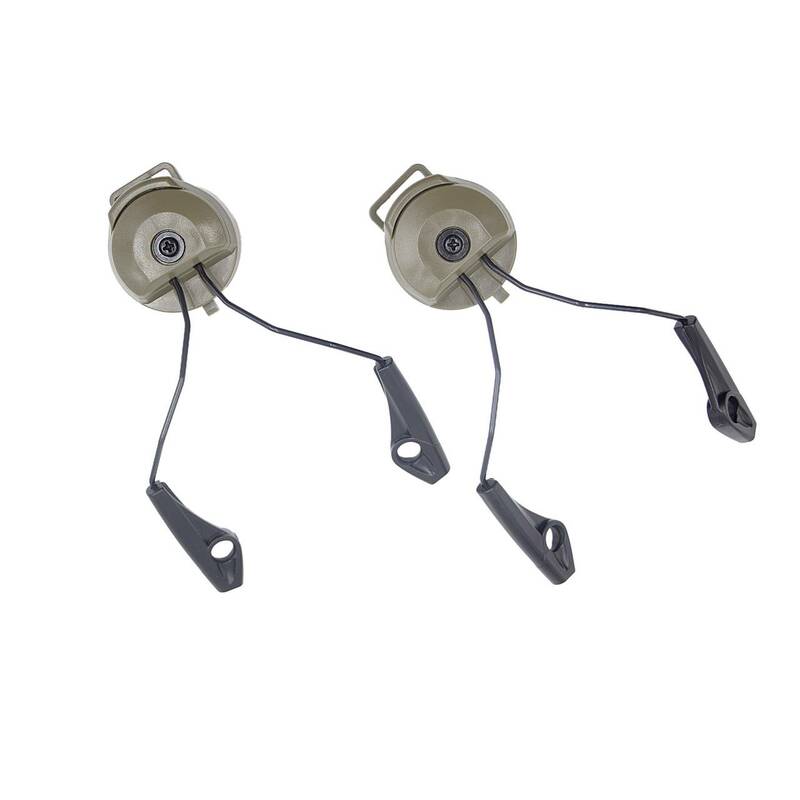 1 par eletrônico Earmuf ARC OPS-CORE Helmet Rail Adapter para Howard Headset tiro