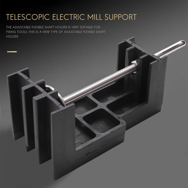 1Pc Mini supporto per trapano elettrico supporto per albero flessibile gancio con morsetto per supporto strumento rotante per accessori Dremel