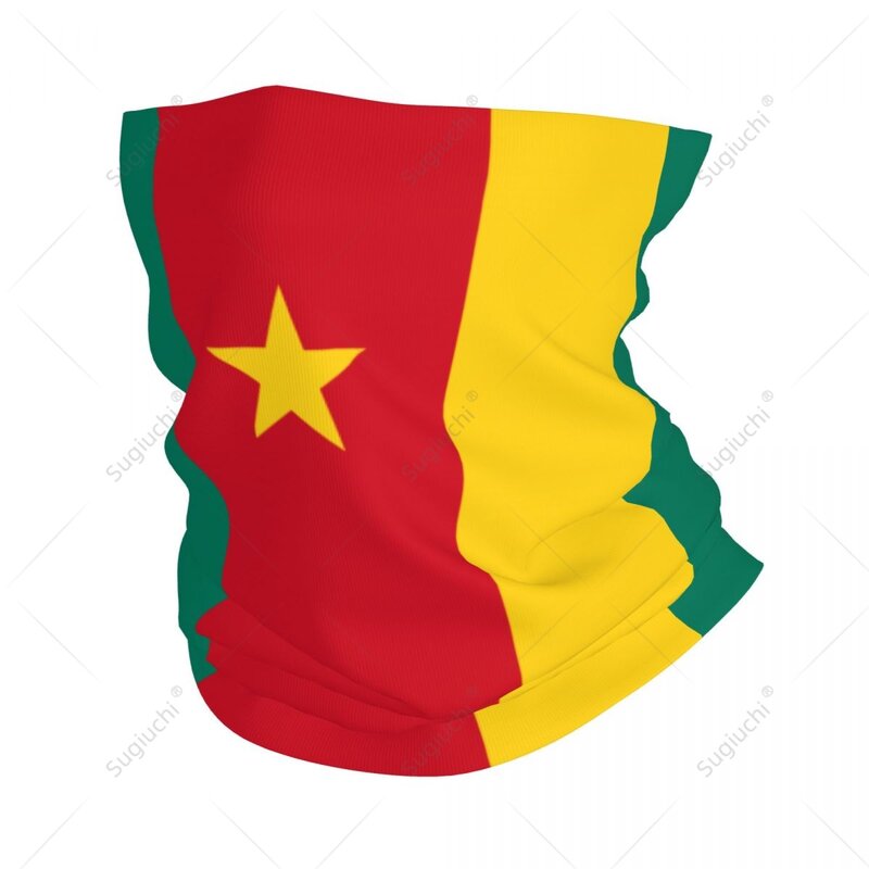 Unisex Kamerun Flagge Halstuch Schal Hals Gesichts maske Schals Hals wärmer nahtlose Bandana Kopf bedeckung Radfahren Wandern