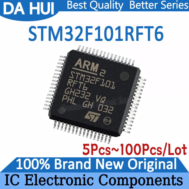 STM32F101RFT6 STM32F101RFT STM32F101RF STM32F101R STM32F101 STM32F STM32 STM IC MCU Chip LQFP-64 ในสต็อก 100% Brand New Originl