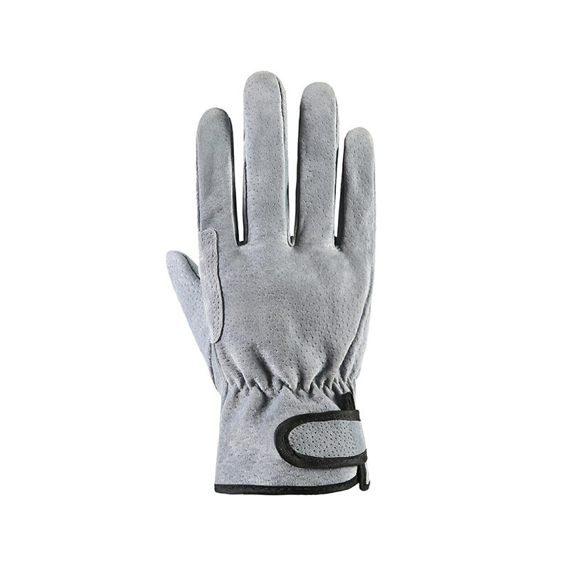 Work Gloves Leather Workers Work Welding Safety Protection Garden Sports Motorcycle Driver Wear-resistant Gloves Average Code