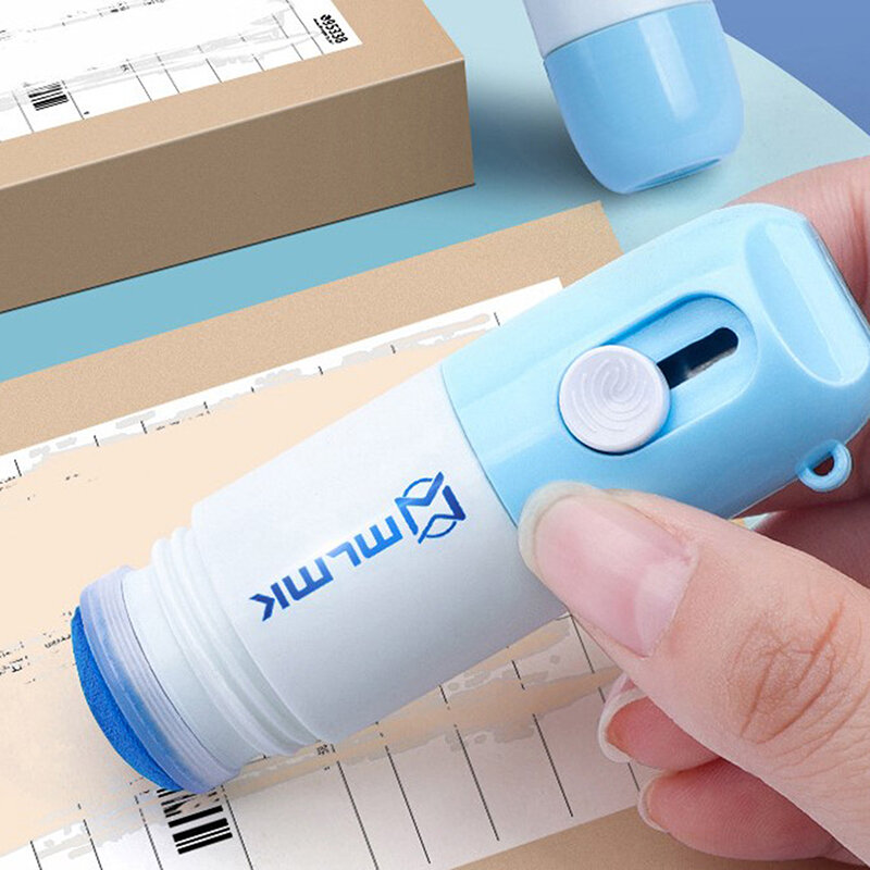 Thermal Paper Correction Fluid With Unboxing Knife Confidential Seal Correction Device Portable Courier Invoice Alter Tool
