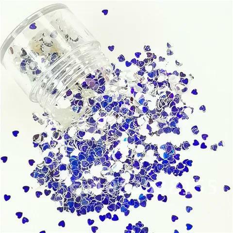 3mm Ultrathin Heart Glitter Sequins for Craft PET Paillettes for Nails Arts Manicure/Wedding Christmas Decoration Confetti 10g