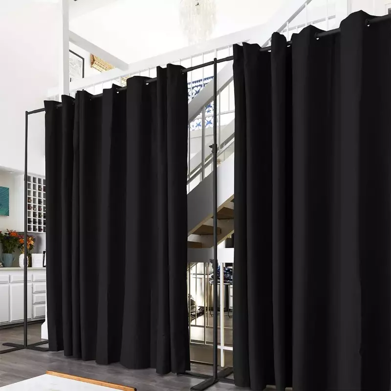 Kit pemisah ruangan-Medium A cubile kantor dinding partisi tengah malam hitam (Ruangan/pembagi/sekarang) 8 kaki tinggi X 7 kaki 6 in-12 kaki meja lebar