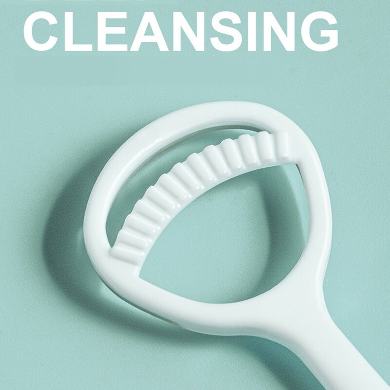 Silicone Tongue Cleaning Scraper, Oral Care, Higiene Oral, Mantenha a respiração fresca, Ferramenta de limpeza, 1Pc