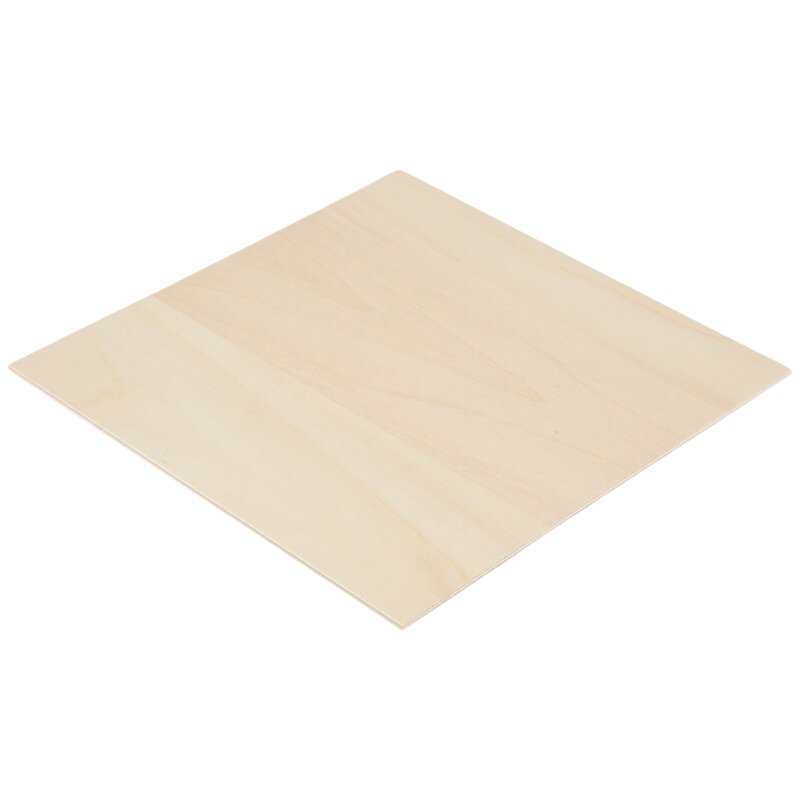 10Pcs 20X20X0.2Cm Basswood Sheets Unfinished Wood Board, Rectangle Blank Wooden, Wooden Cutouts For Crafts