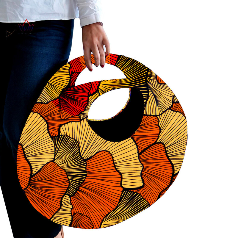 Round Beach Bag Vintage Handmade Woven Shoulder Bag Bohemian Summer Vacation Casual Bags Colorful Clutch For Party Wyb525