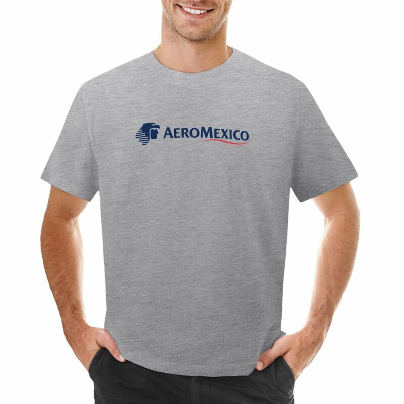 Camiseta con logotipo de AeroMexico para hombre, camisa de manga corta con estampado de animales de gran tamaño, grande y alto, Verano