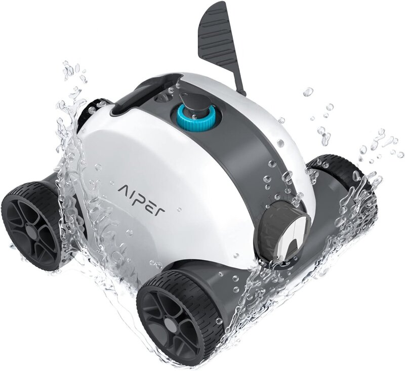 Akku-Roboter-Pool reiniger, Akku-Pool-Staubsauger roboter mit Dual-Drive-Motoren, Selbst parktechnik, 90-minütige Reinigung