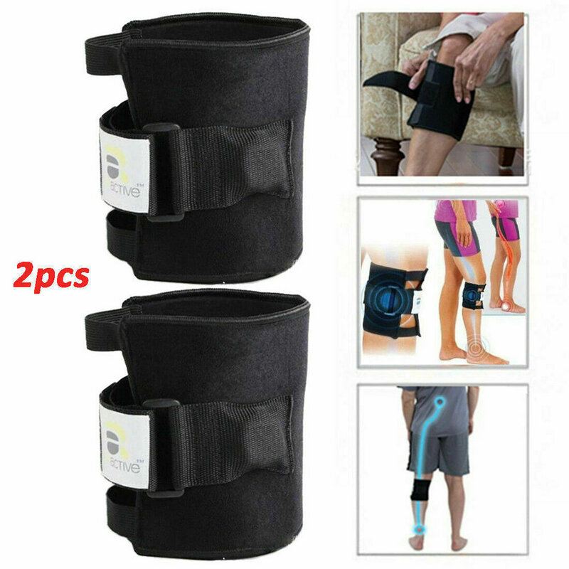 2pcs Magnetic Stone Be Active Knee Brace Point Knee Pad Leg Support Black Pressure Sciatic Nerve Massage Pad Knee Protector
