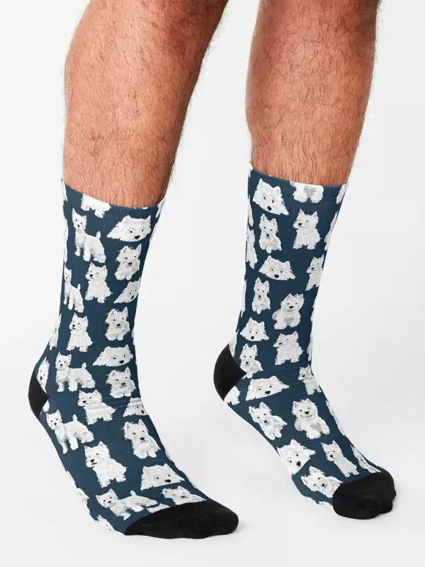Westie Роскошные теплые зимние походные носки женские мужские носки