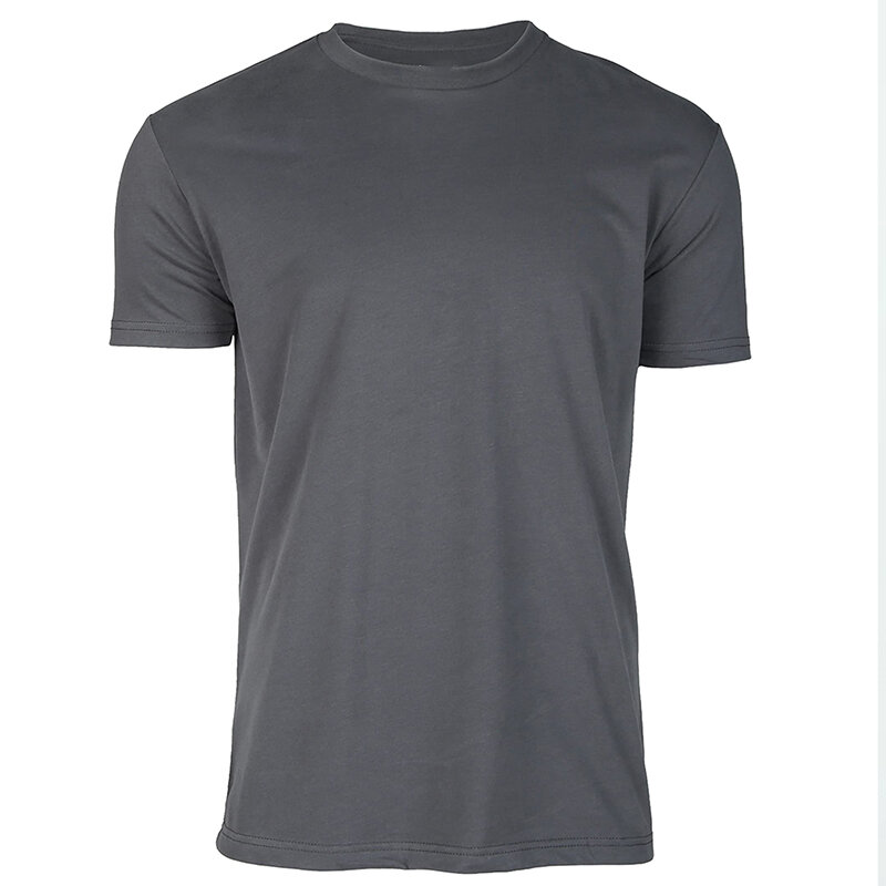 Camiseta de malha monocromática masculina, gola redonda, True Classic Tees, Premium Fitted, verão, novo, 2024