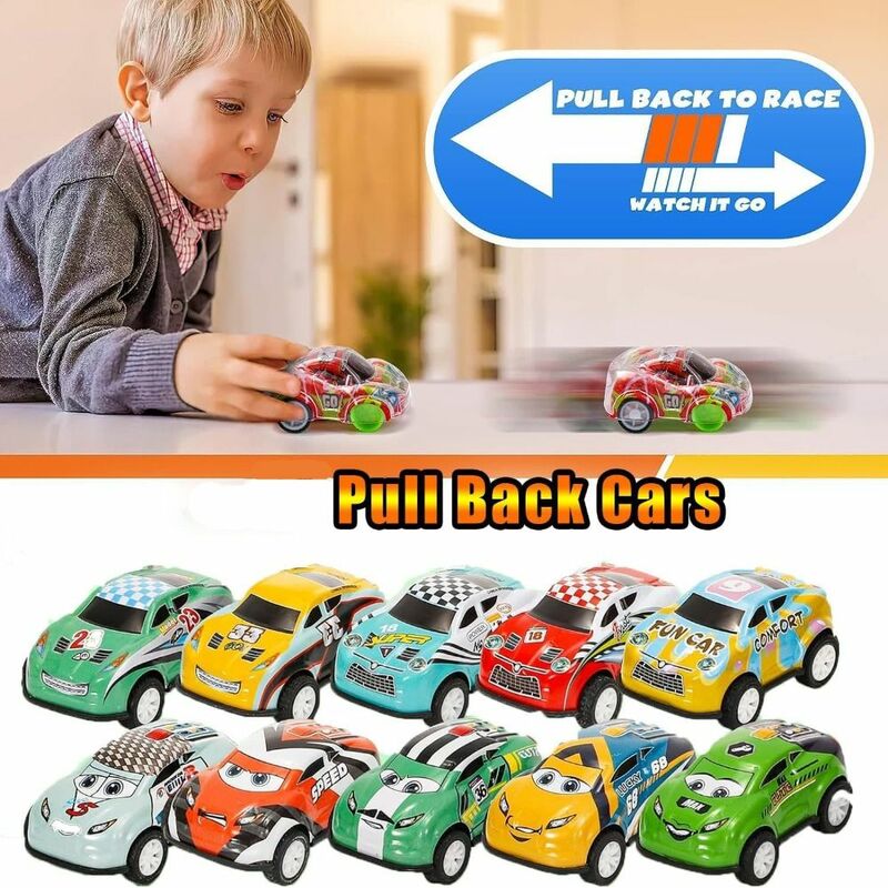 Mini Kids Auto Nieuw Kind Leeftijd 3 4 5 6 Jaar Oud Pull Back Auto Bulk Race Auto Leuke Geschenken Frictie Mini Speelgoedauto 'S