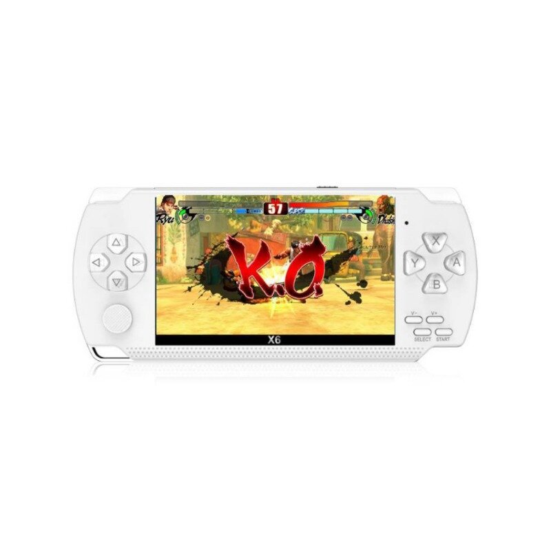 PSP handheld X6 game console with 4.3 inch color screen and 128 bit arcade console, retro and nostalgic GBA NES