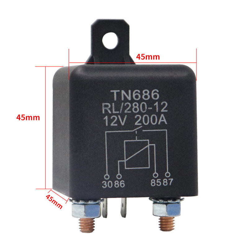 High Current Relay Starting relay 200A 100A 12V/24V Power Automotive Heavy Current Start relay Car relay
