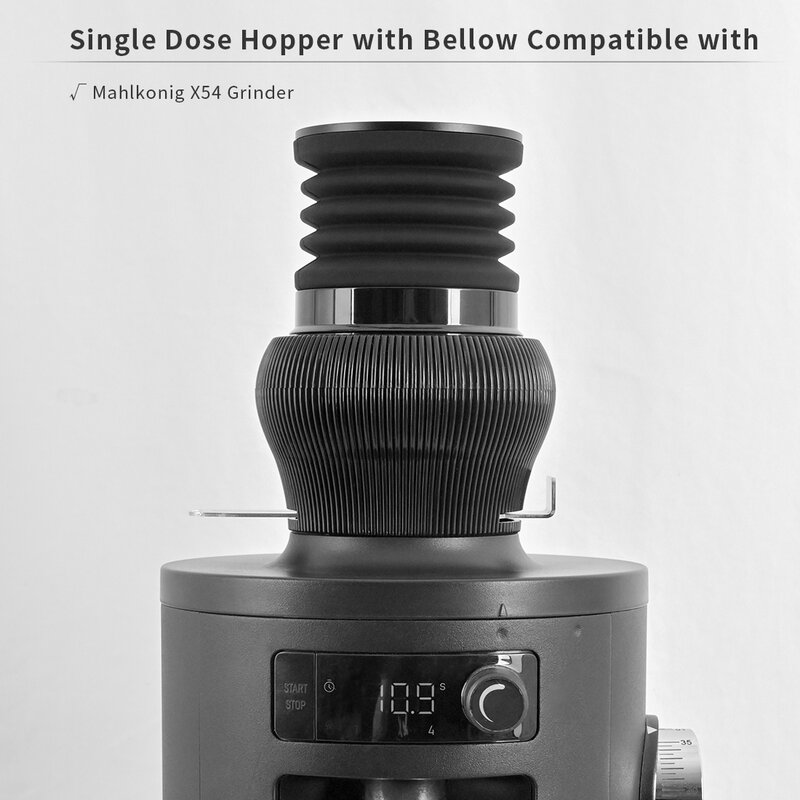 CAFEMASY penggiling biji kopi, alat pembersih penggiling kopi Hopper dosis tunggal bellow silikon untuk mahlonig X54