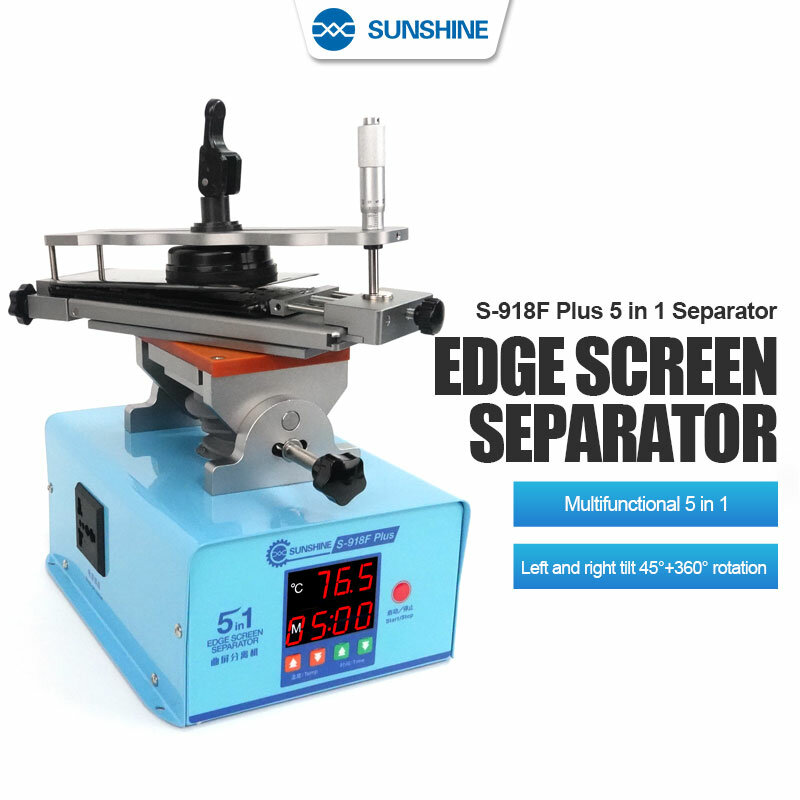 SUNSHINE S-918F Plus Separator Curved Screen Separation Multi-function 5 in 1, 45° Left And Right Tilt and 360° Rotation