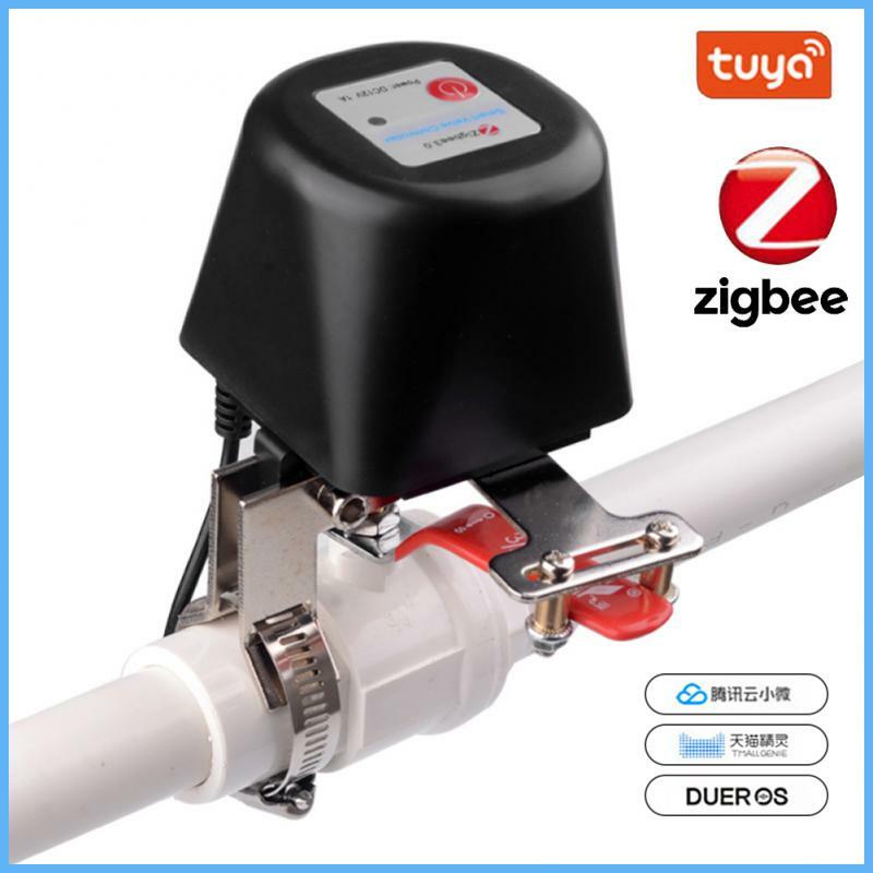 Tuya Zigbee-Joli de vanne d'eau et de gaz, contrôleur sans fil, tuyau wifi, robot de commande vocale, prise en charge d'Alexa, maison intelligente, bricolage