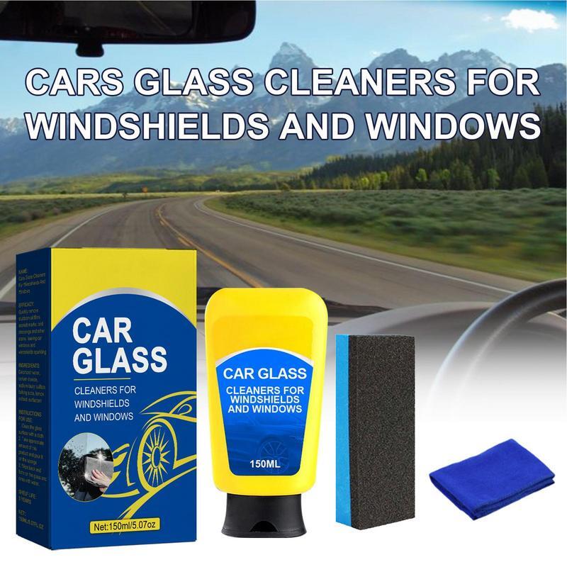 Detergente per vetri Auto detergenti per vetri Auto per la rimozione delle macchie e antiappannamento detergente antiappannamento per la pulizia del vetro ad azione rapida con spugna