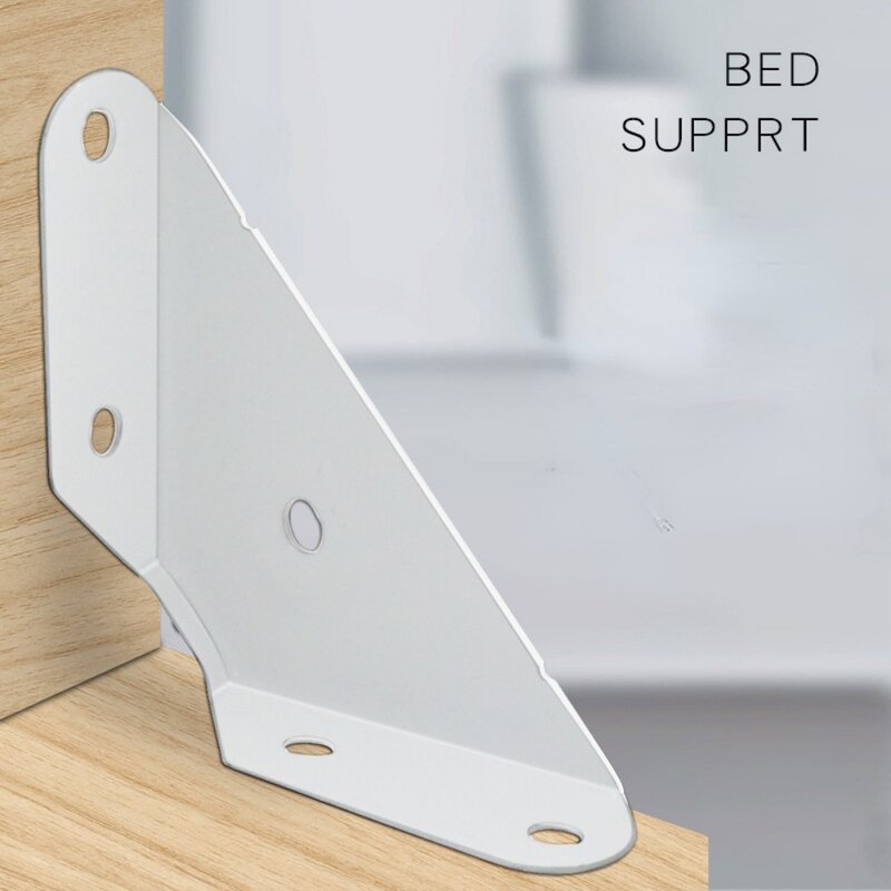 Металлическая полка для мебели, треугольная Подставка для детской кровати, Соединительный кронштейн для детской угловой полки