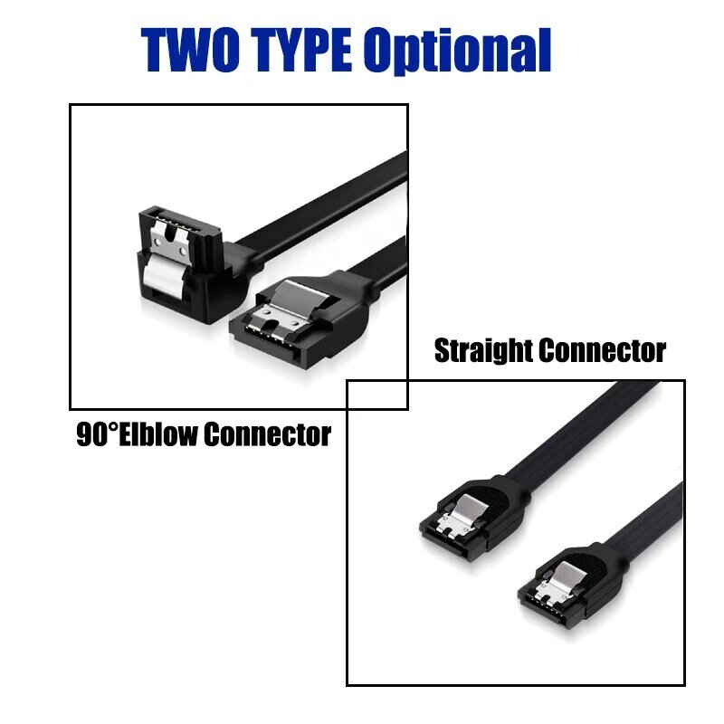 Konverter koneksi kabel Data SATA 3.0, untuk Hard Disk Drive SSD HDD kecepatan tinggi Sata III kabel adaptor kabel transmisi sinyal