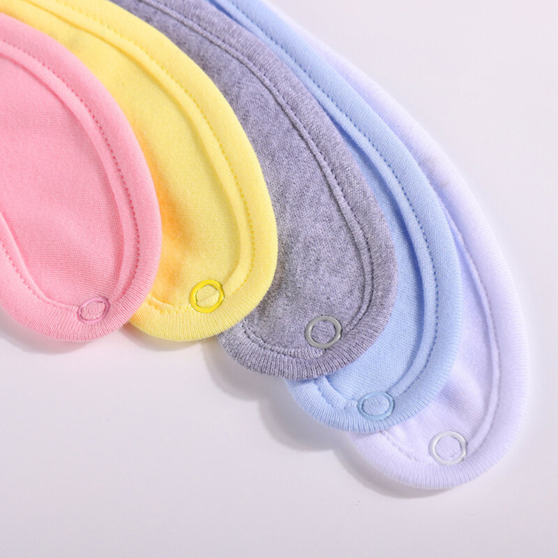 Baberos de algodón para bebé recién nacido, toalla de Saliva de Color sólido, bufanda de tela para eructar, babero de alimentación para recién nacido