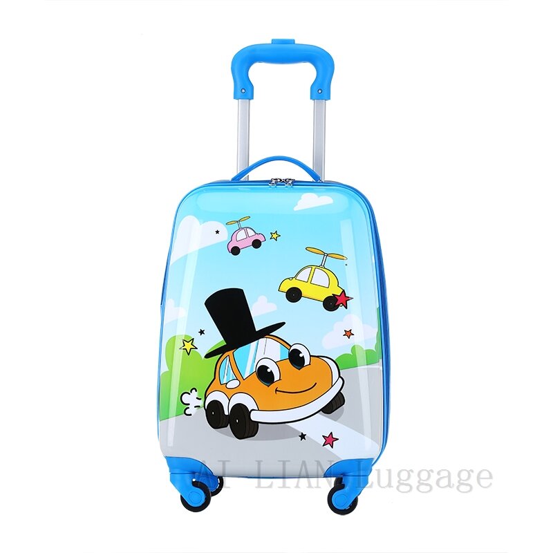 Детский чемодан для путешествий с колесами, мультяшная Аниме Сумка на колёсиках, сумка на колесиках, детский автомобильный чемодан, панда