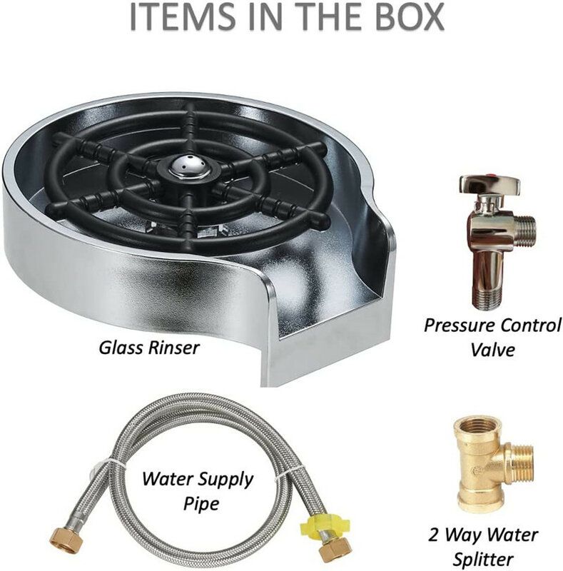 Enjuagador de vidrio automático para fregaderos de cocina, herramienta de limpieza para grifo, taza de vidrio