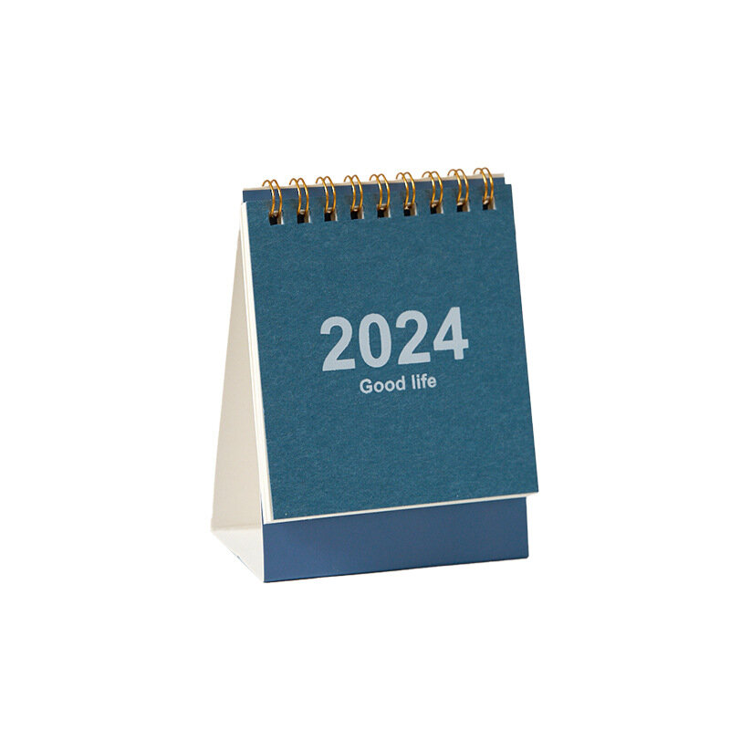 英語のミニデスクカレンダー、クリエイティブなオフィスデコレーション、デスクトップカレンダー、デイリーメモ、ラーニングプランナー、2023 2024
