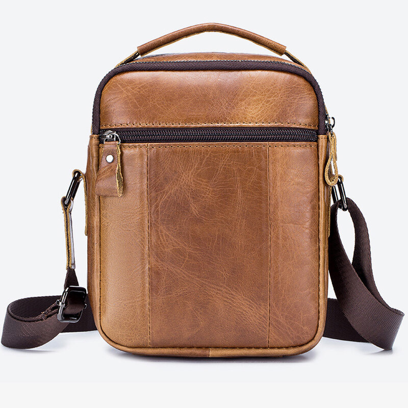 Borse a tracolla da uomo in vera pelle di marca 100% borsa a tracolla per uomo borse a tracolla new Small Man Designer Handbag Bolso Male