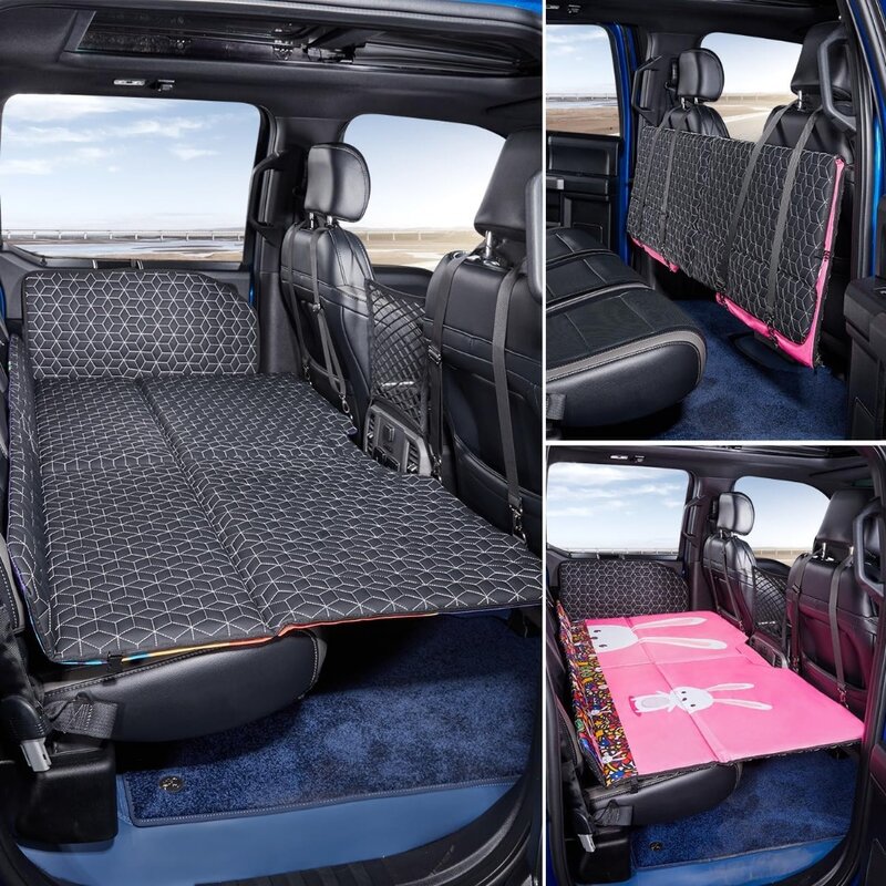Dog Back Seat Extender for Truck, Truck Bed Mattress,Pet Seates Covers for F150/RAM1500/Truck Dog Cover Back Seat