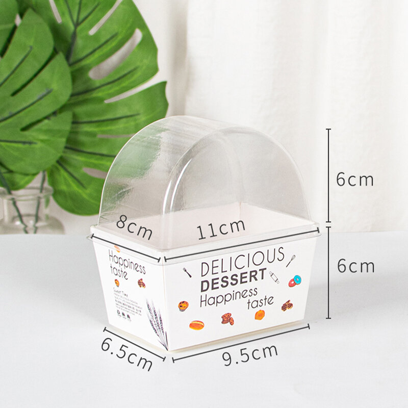 Kunden spezifische produkt koreanische Sandwich box mit transparenter Abdeckung Einweg-Hamburger box Bento-Box Dessert verpackungs werkzeuge zum Mitnehmen