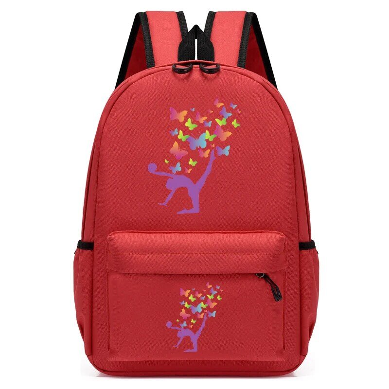 Детские школьные ранцы с принтом бабочек для девочек и мальчиков, детский рюкзак, танцевальный Детский рюкзак для детей ясельного возраста