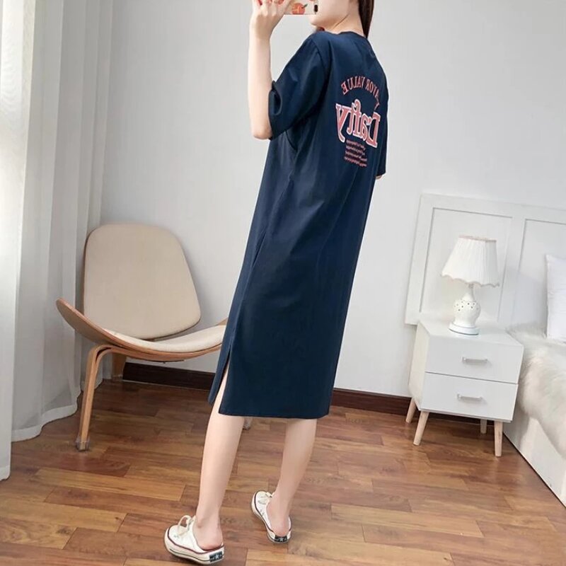 Breastfeeding Dress Home Clothes For Women Summer Maternity Nursing Dresses Pregnant Loose Casual Feeding Clothing Pregnancy