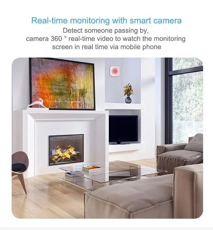 Tuya WIFI Smart PIR Motion Sensor Detector Movement Sensor Smart Life APP Wireless Home Automation System Via Alexa Google Home